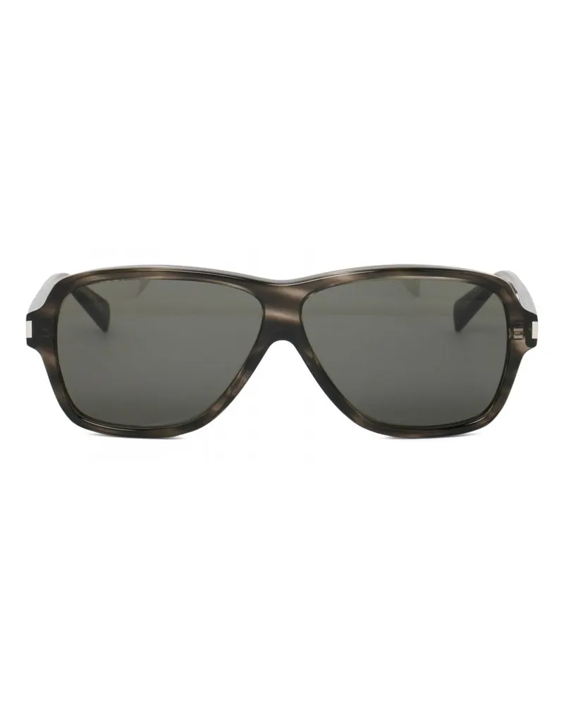 Saint Laurent 609 Flieger Sonnenbrille Grau
