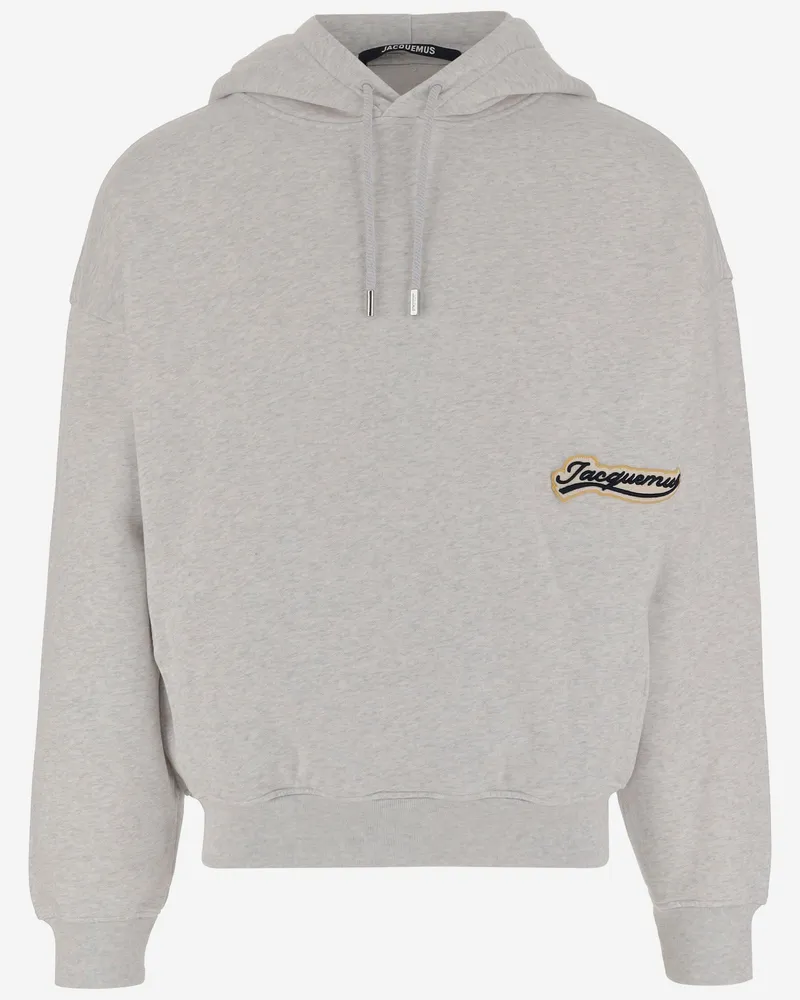 Jacquemus Baumwoll -Sweatshirt mit Logo Grey
