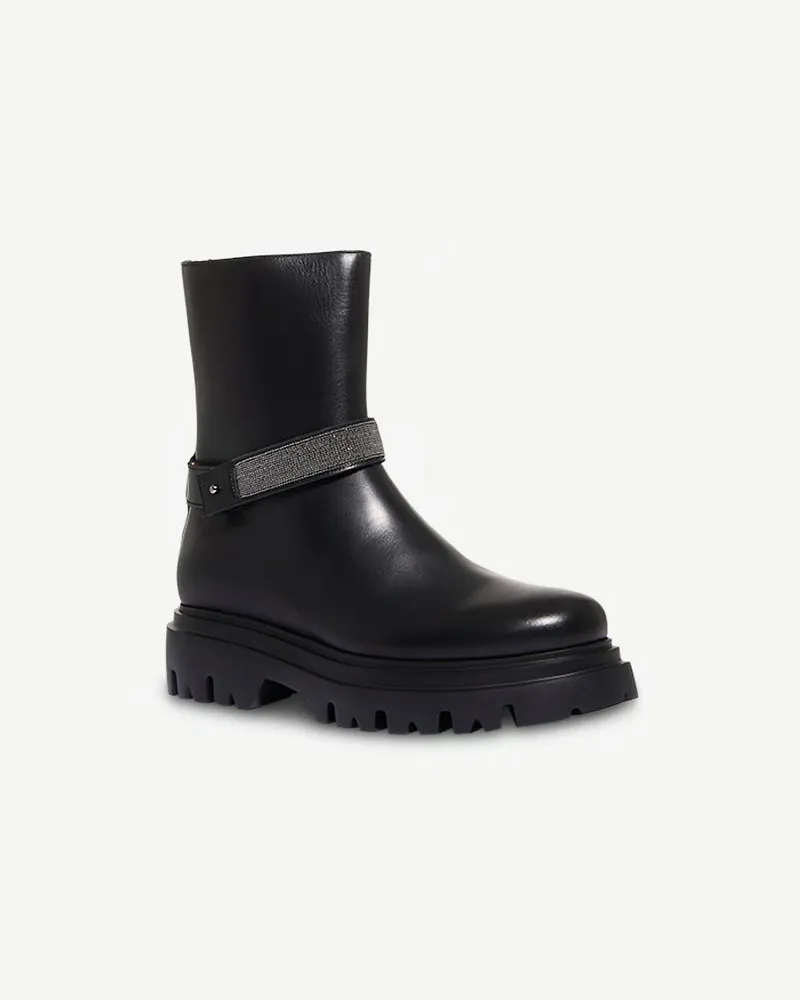 Fabiana Filippi Diamond Drahtstiefel Black