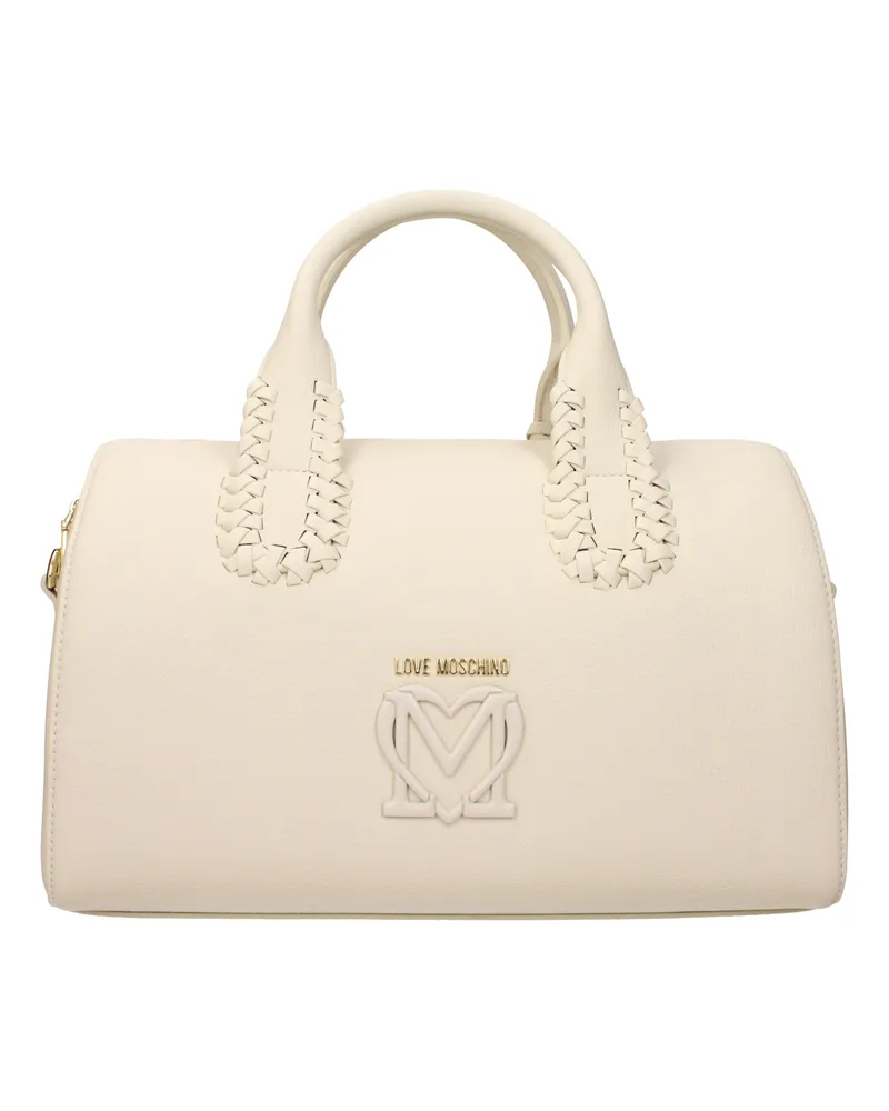 Moschino Damens Handtaschen Polyurethan Beige/Elfenbein -