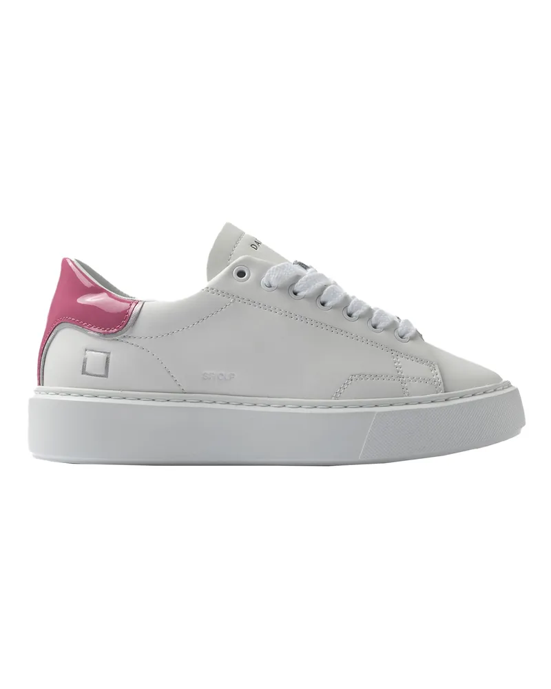 D.A.T.E. DATUM. Sneaker Sfera Kalb weiß/rosa White