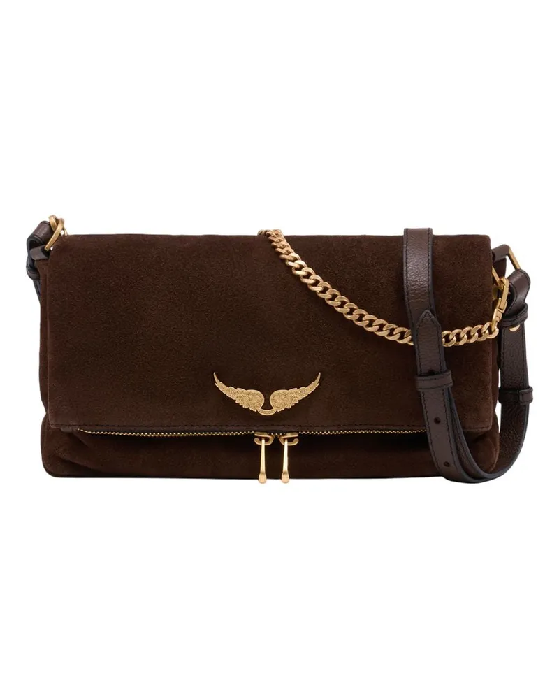 Zadig & Voltaire Rocky Ii Umhängetasche  Leder Braun Braun