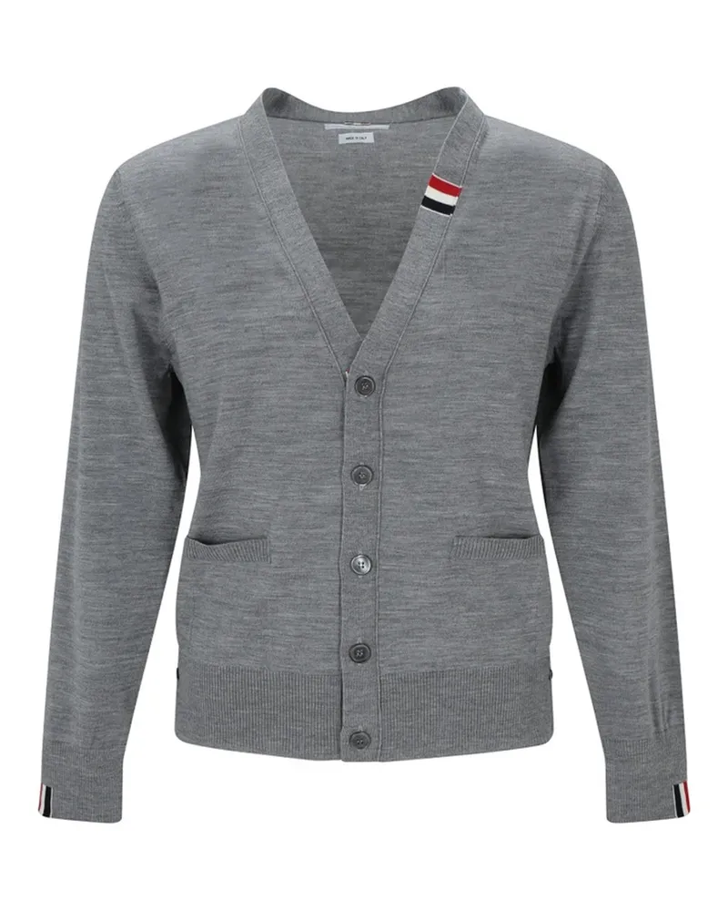 Thom Browne Wool Cardigan Grau