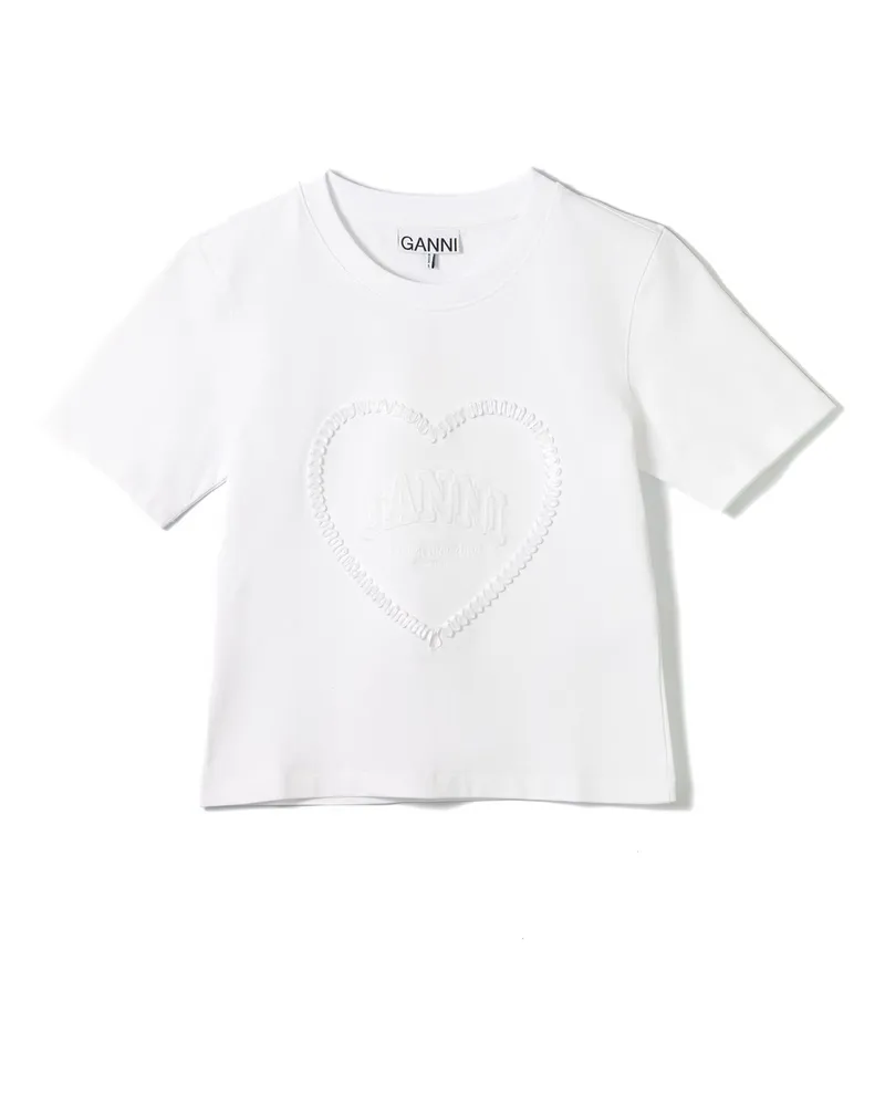 Ganni T -Shirts und Polos weiß White