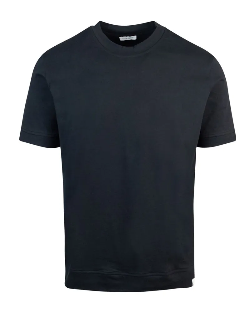 Paolo Pecora Milano T -Shirt Minimale Nera Black
