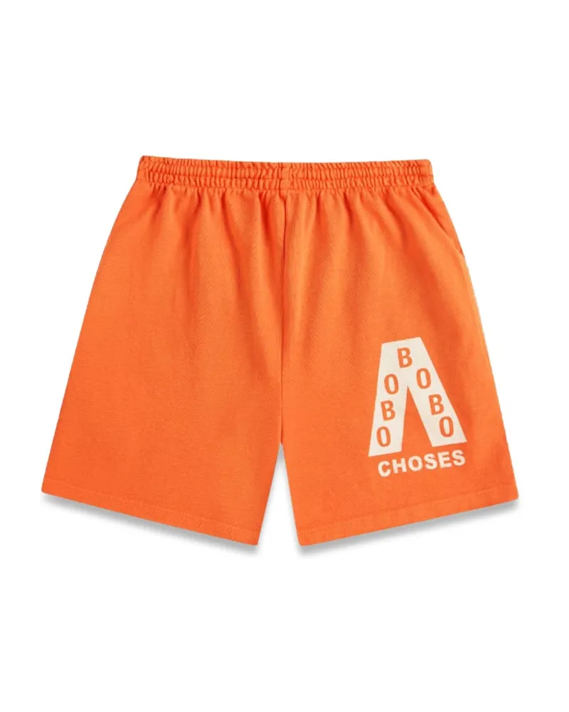 BOBO CHOSES Bobo wählt Orangenshorts mit Logo aus Orange