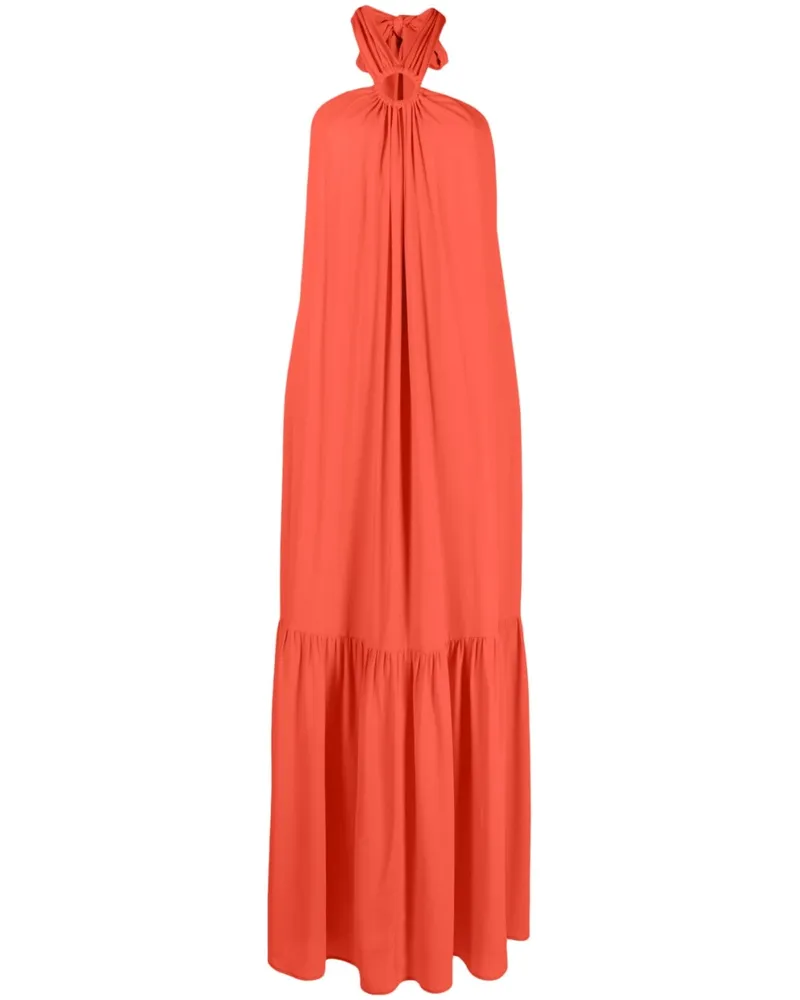 Erika Cavallini Seidenmischung langes Kleid Red