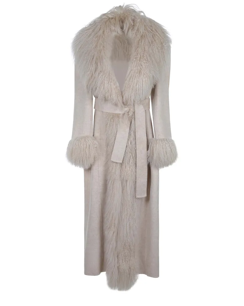 Giuseppe di Morabito Giuseppe Morabito -Mantel aus Polyester Beige