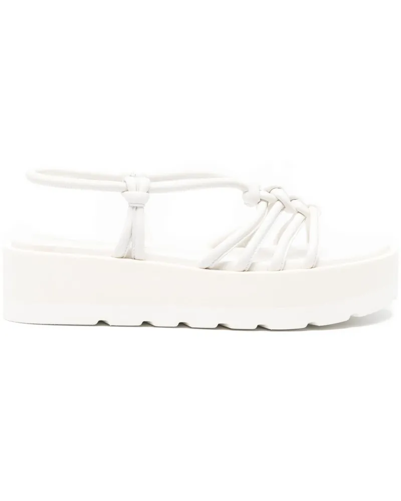 Gianvito Rossi Hebe Ledersandalen White