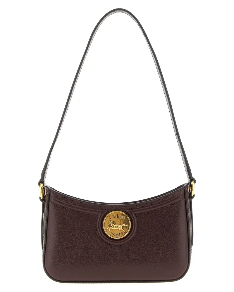 Chloé Umhängetasche „Horse Medal Bordeaux