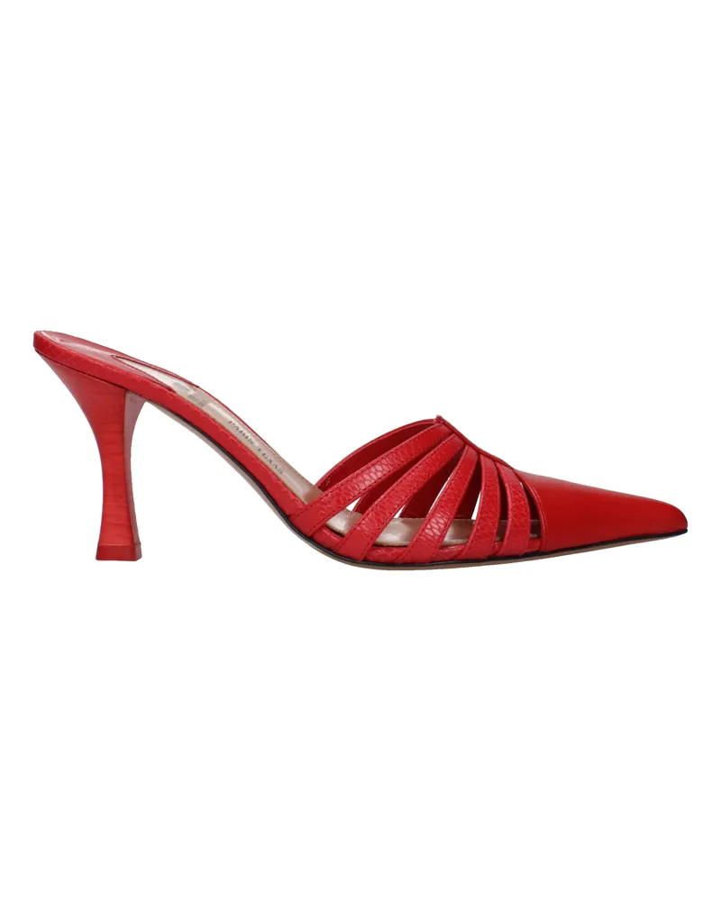 Paris Texas Sandalen Nadia Lee Cohen Donna Rotes Leder -