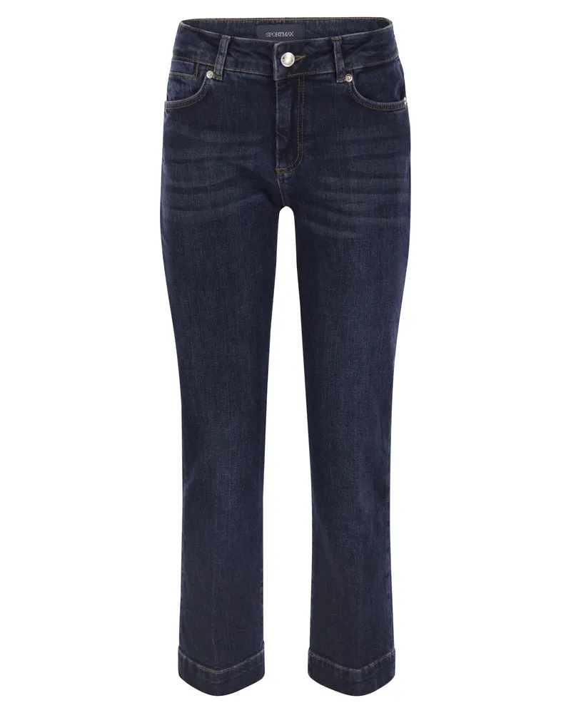 SPORTMAX Umbria Mini Flare Jeanshose Dark