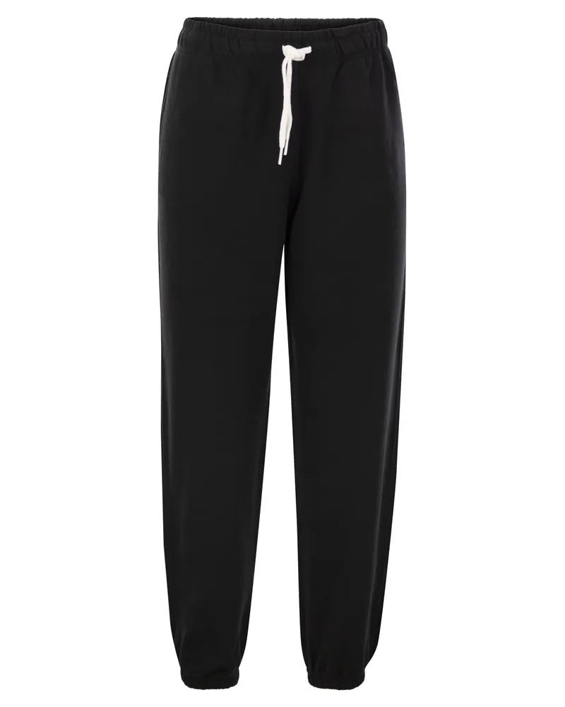 Ralph Lauren Leichtes Plüschsporthosen Black