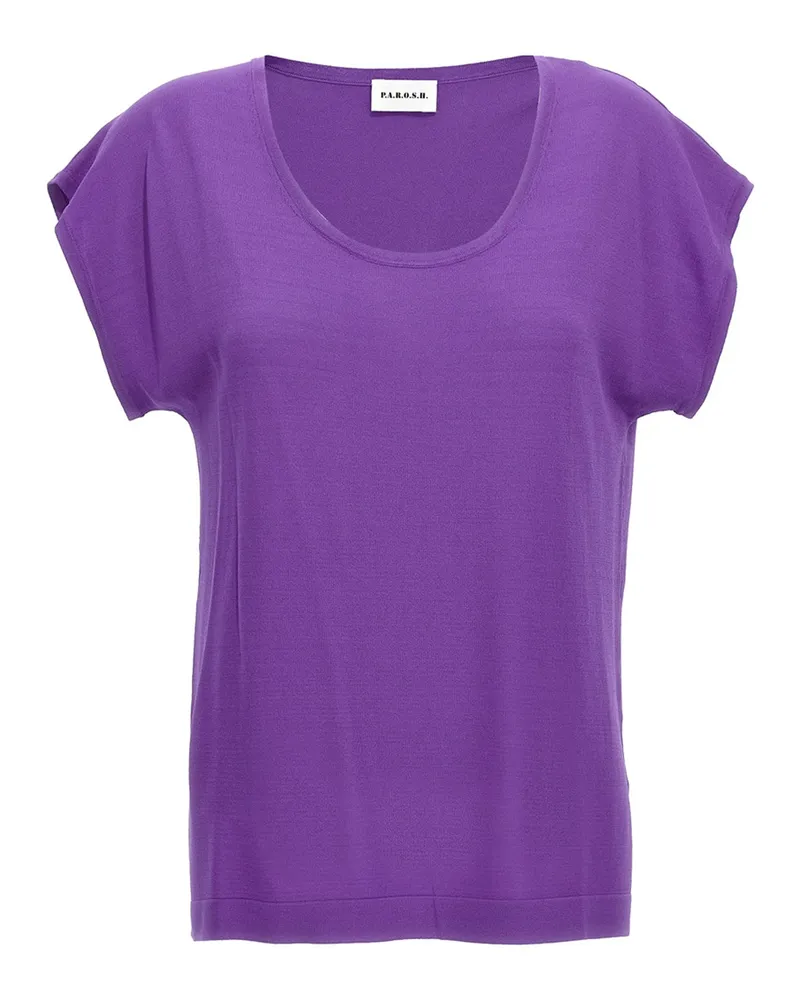 P.A.R.O.S.H. Roux' T -Shirt Lila