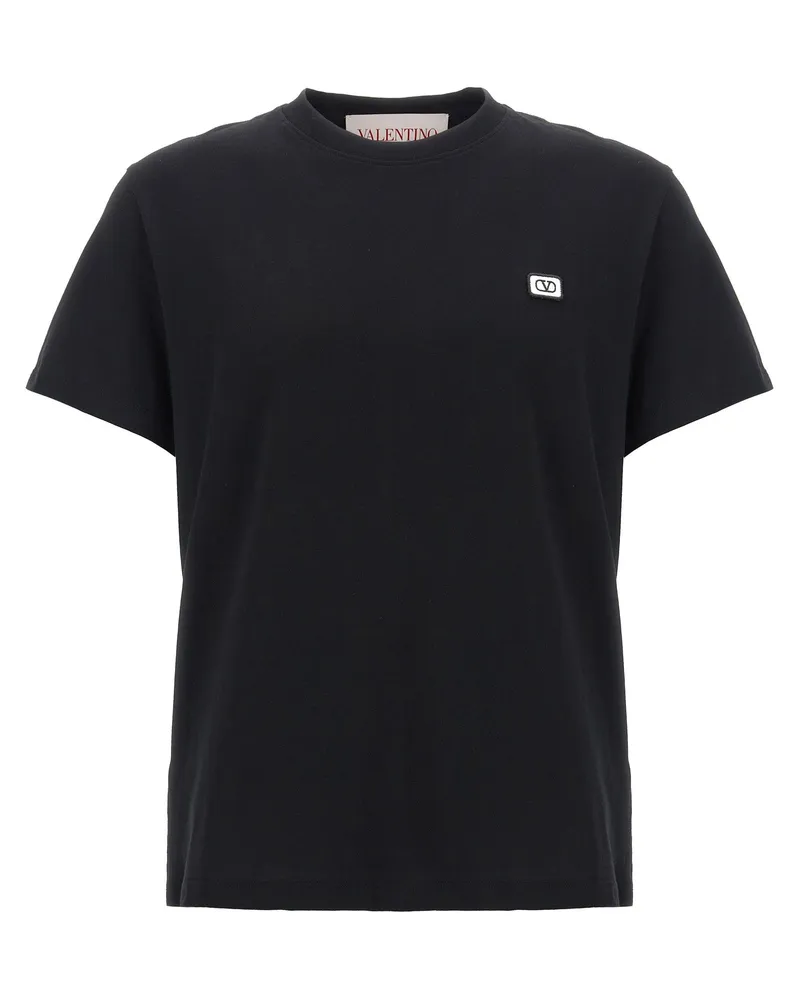 Valentino Garavani Valentino Garavani 'V Logo' T -Shirt Black