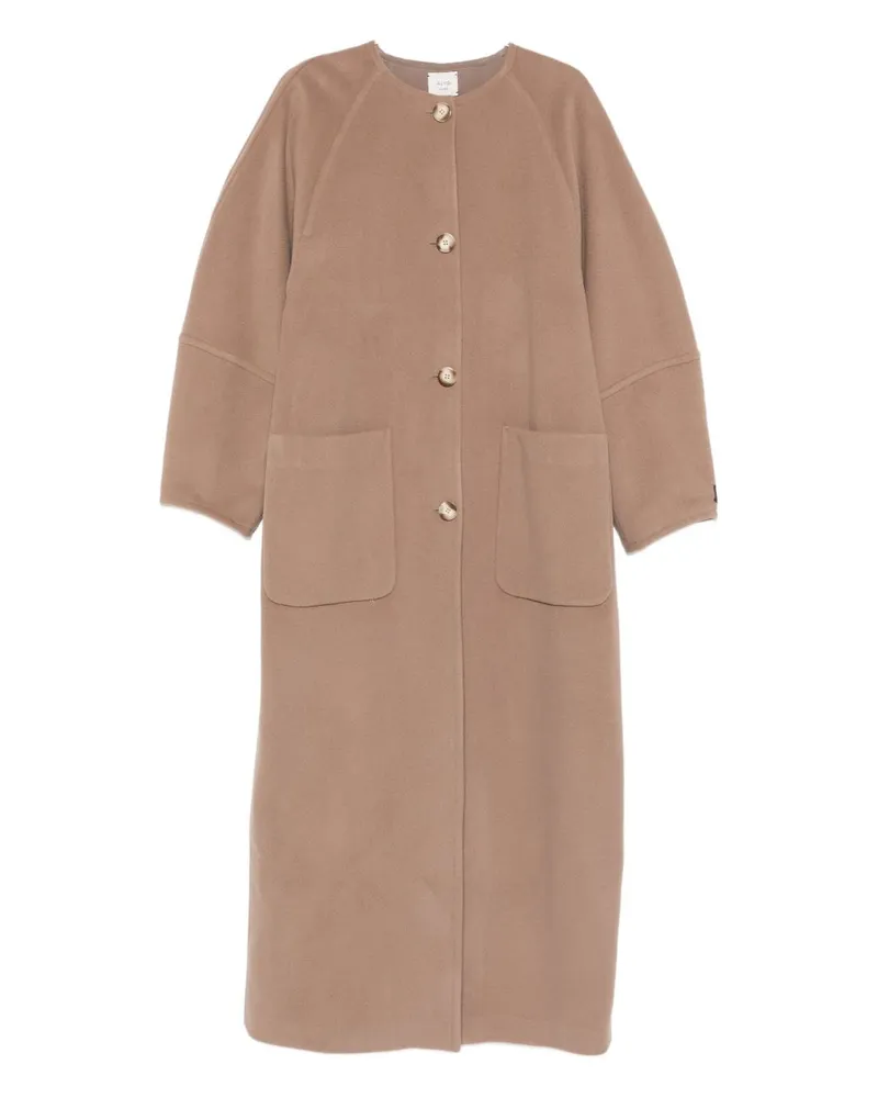 ALYSI Wollmantel Brown