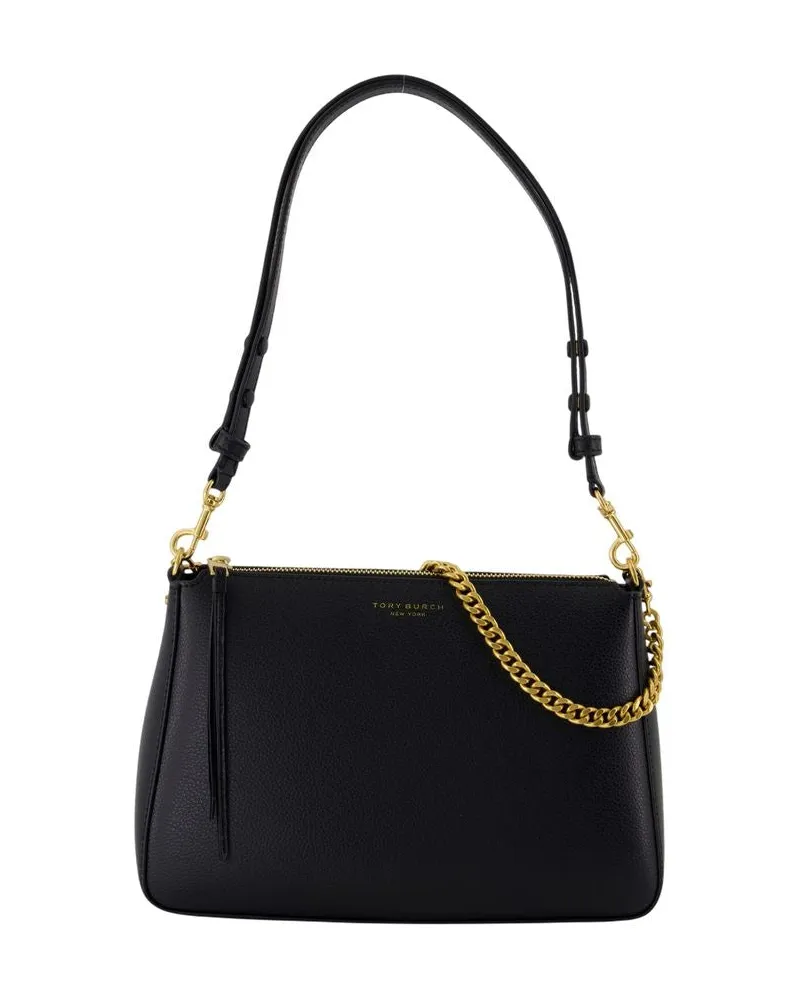 Tory Burch Perry Umhängetasche e Leder schwarz Schwarz