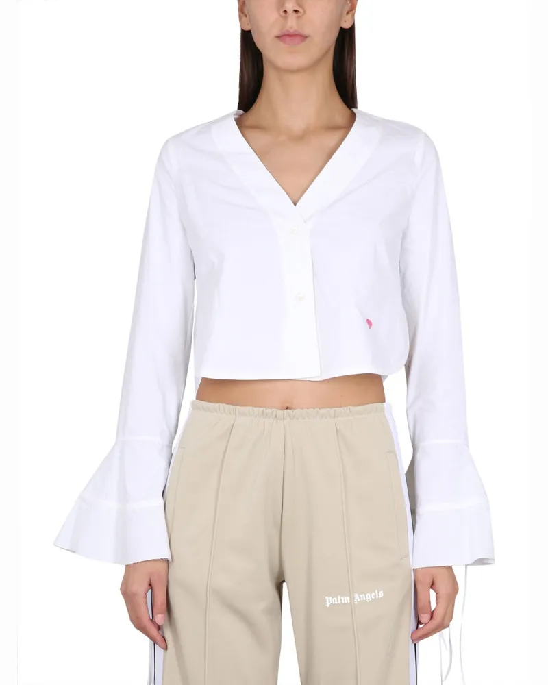 Palm Angels Top Baseball White