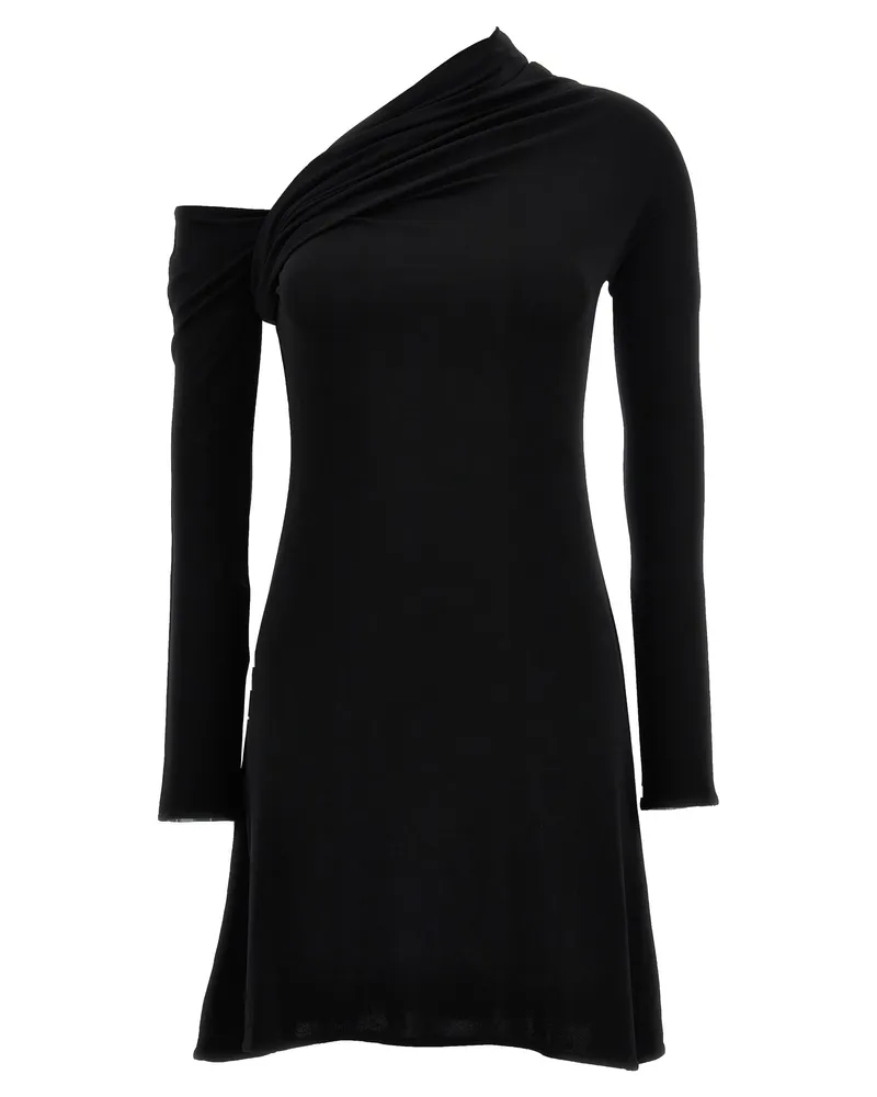 Courrèges Courreves 'Twist Crepe Mini' Kleid Black
