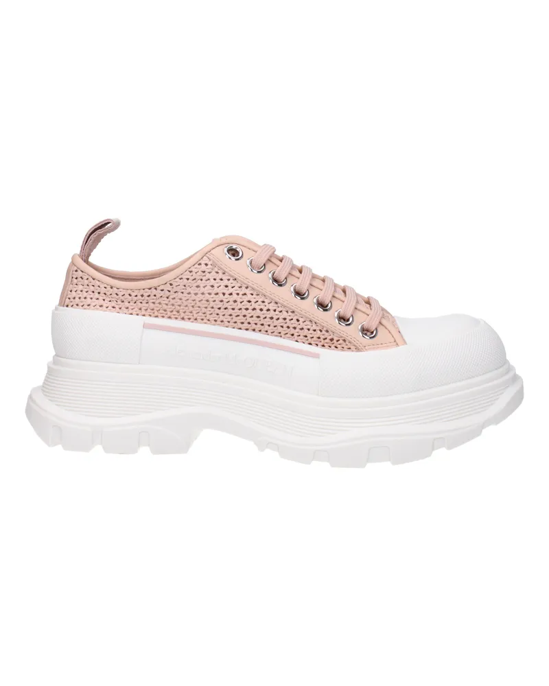 Alexander McQueen Alexander Mc Queen Damens Rosa Stoff-Sneaker -
