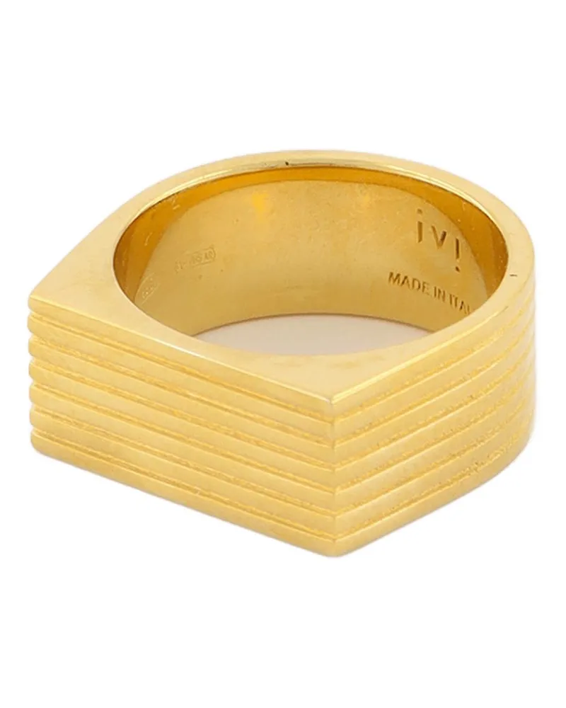 IVI Collection Aurelia Signet Ring /Wide Staffel 6 Gold plattiert Gold