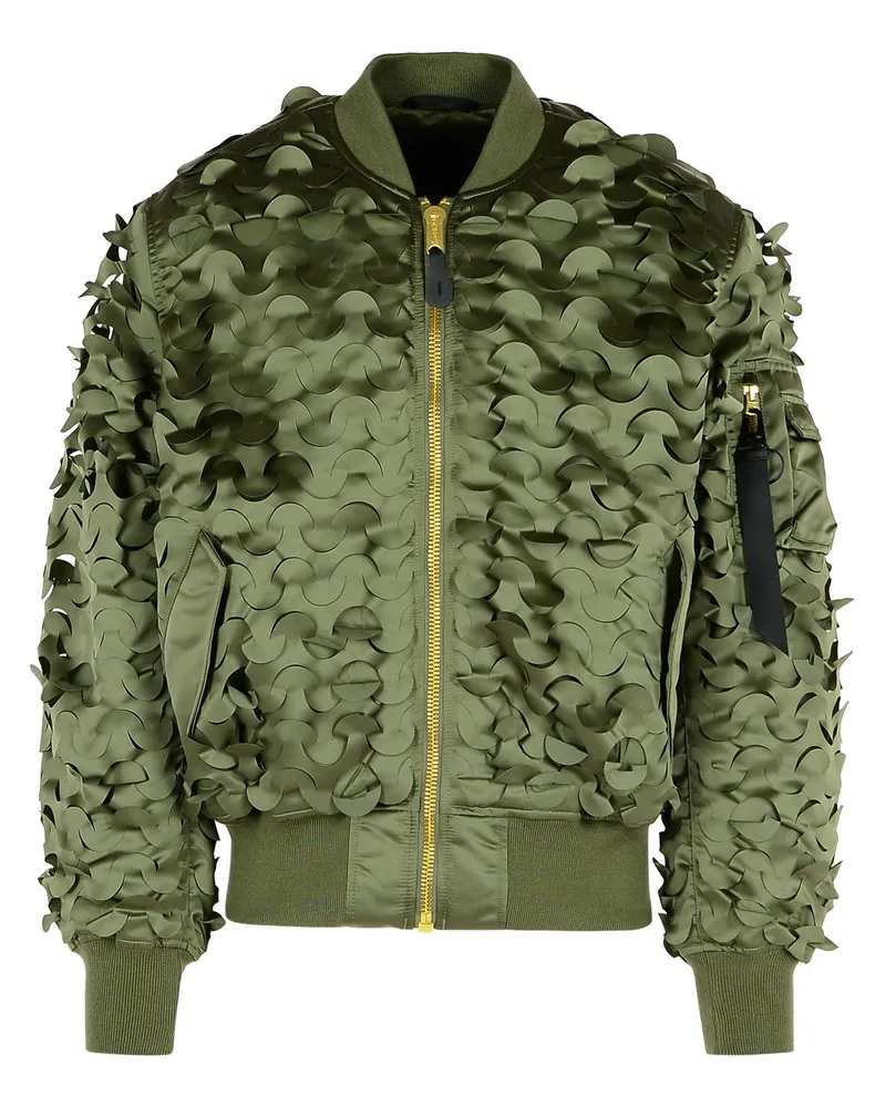 Alpha Industries Ulcans' grüne Nylon -Bomberjacke Green