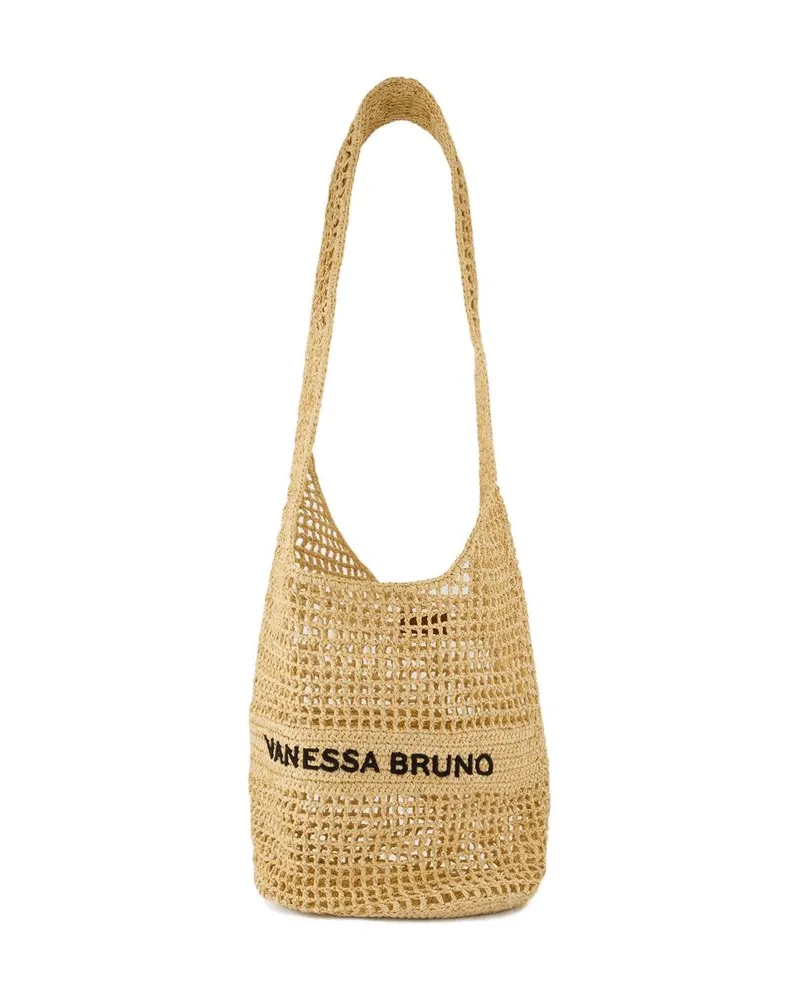 Vanessa Bruno Umhängetasche  Baumwolle Neutral Beige