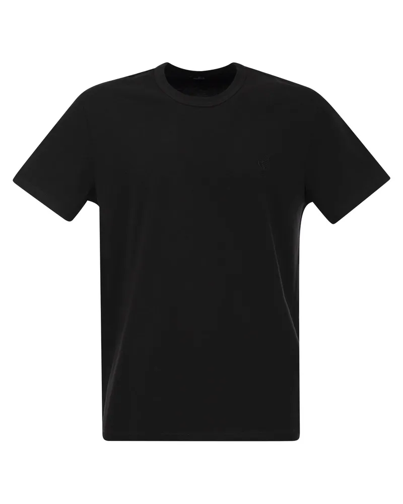 Hogan Baumwolltrikot -T -Shirt Schwarz