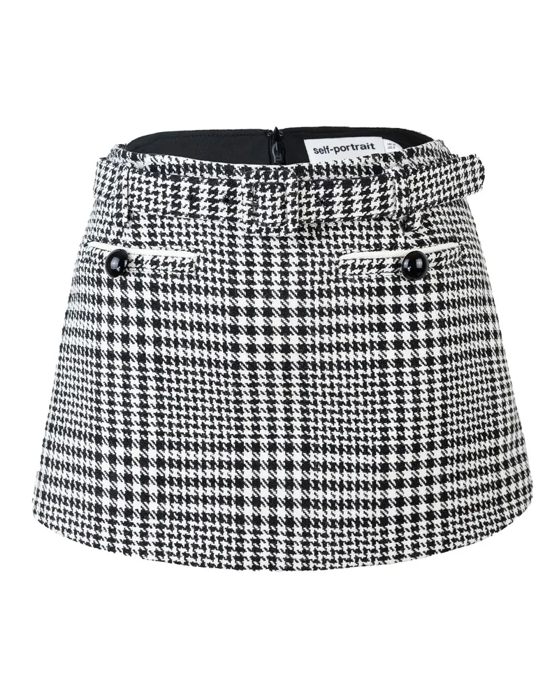 Self-Portrait Selbstporträt wird Mini Houndstooth Black