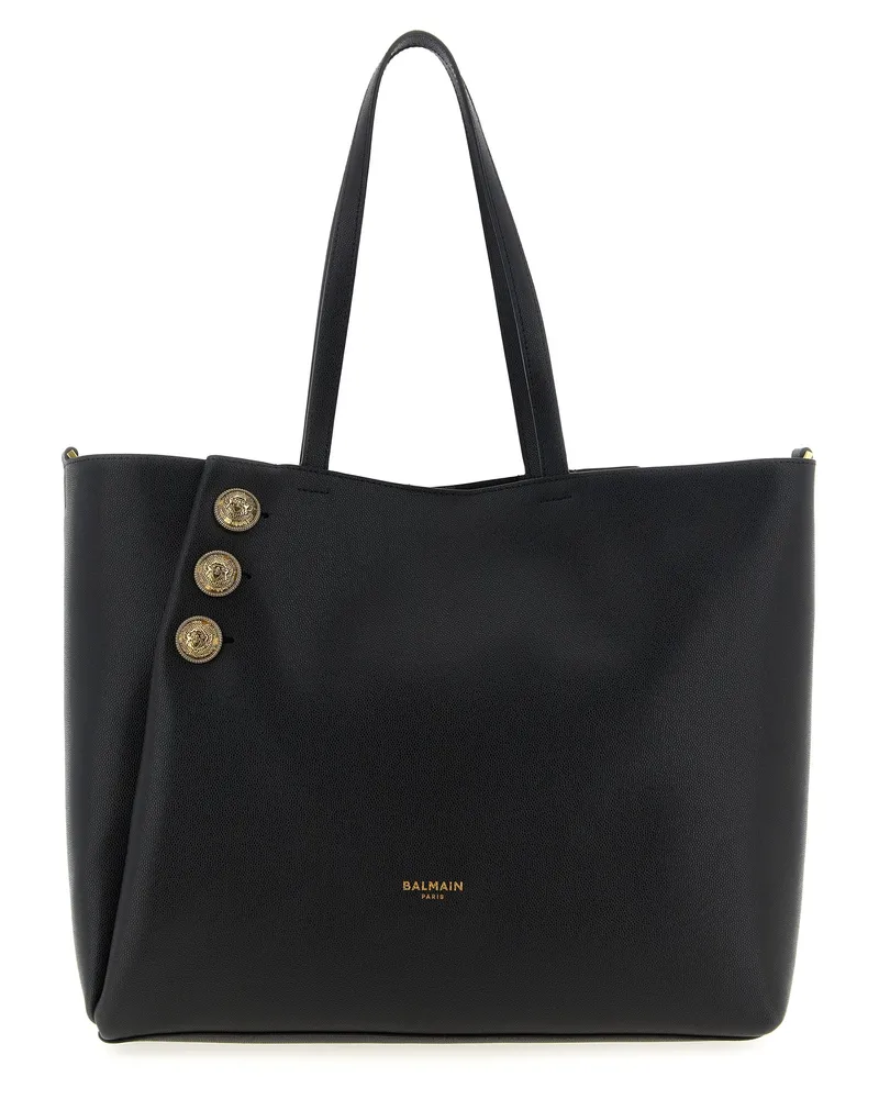 Balmain Embleme' Einkaufstasche Black