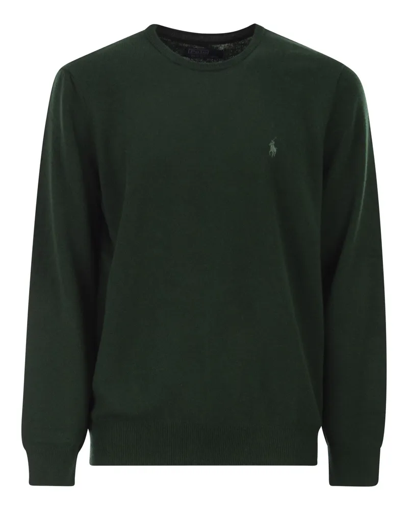 Ralph Lauren Wollpullover mit Rundhalsausschnitt Green