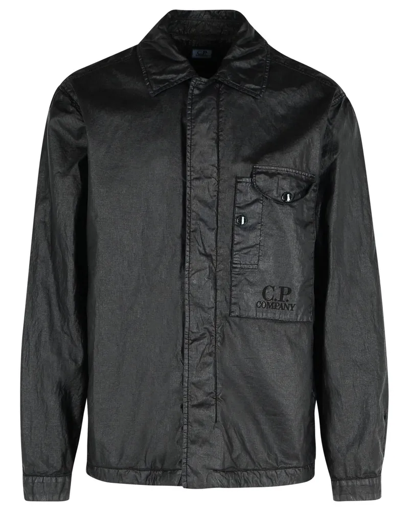 C.P. Company C.P. Firma Black Leinenhemd Black
