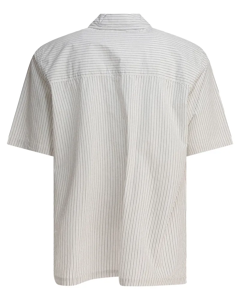 Norse Projects Nordprojekte Mads Poplin Stripe SS Beige