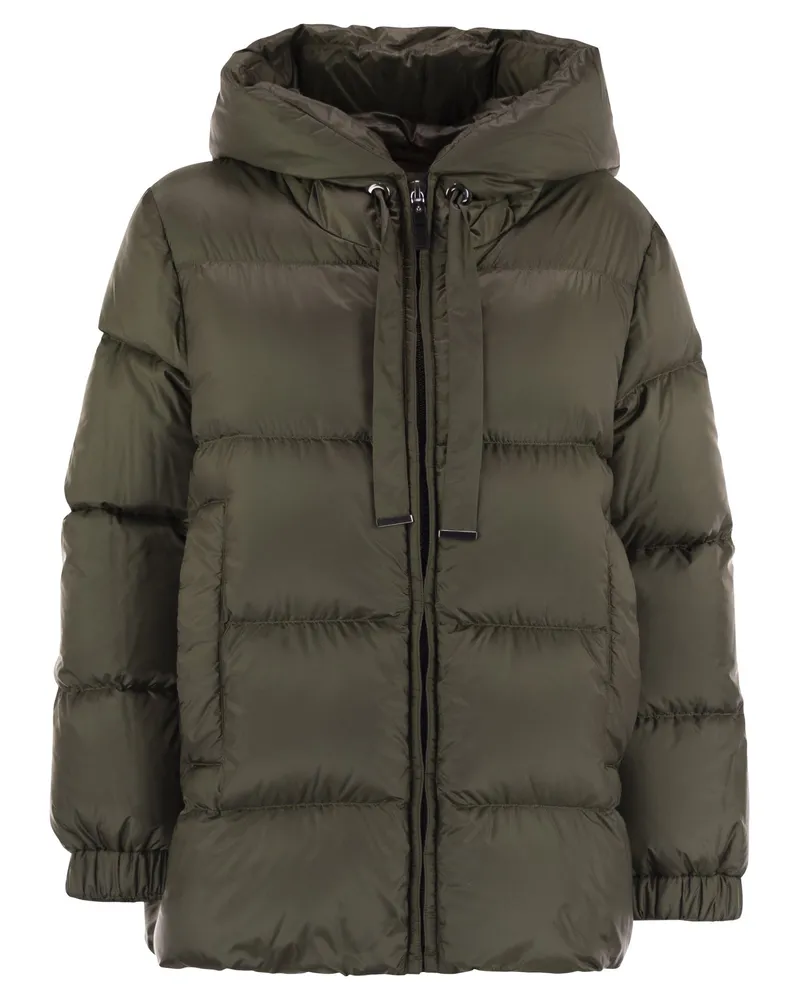 Max Mara Max Mara der Würfel Seia Tropf Proof Canvas Down Jacke Khaki