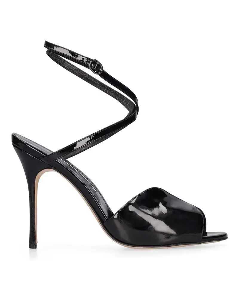 Manolo Blahnik Hourani 105 Sandalen Schwarz