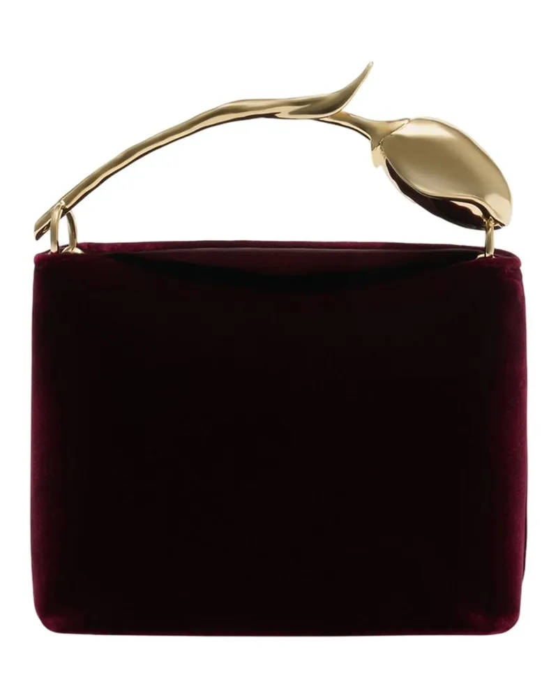 Erdem Mini Bloom Tasche  Leder Burgund Burgund