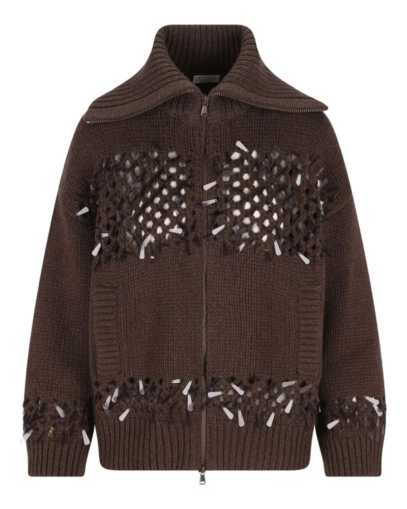 Brunello Cucinelli Kaschmir-Cardigan Brown