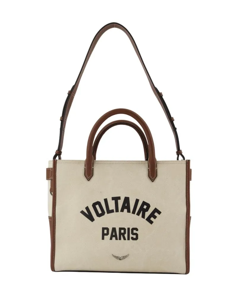 Zadig & Voltaire Engel Voltaire Einkaufstasche  Baumwoll Beige Beige