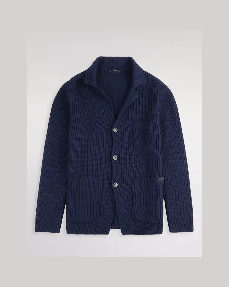 Fay Jacke aus -Wolle Blue