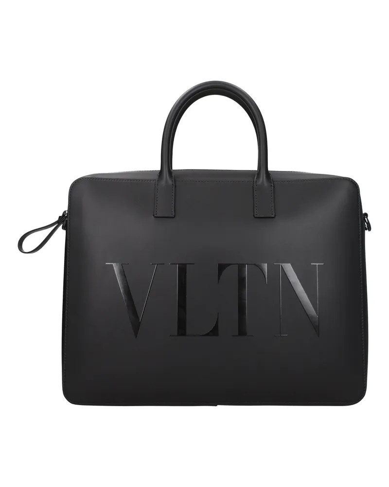 Valentino Garavani Arbeitstaschen Vltn Männer Leder schwarz/schwarz -