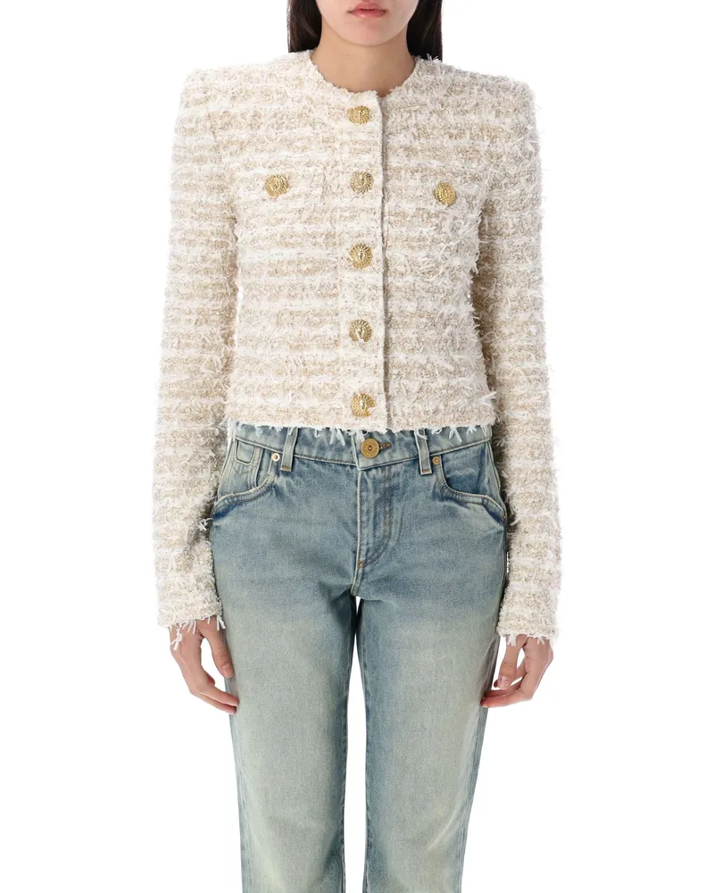 Balmain Jacken weiß White