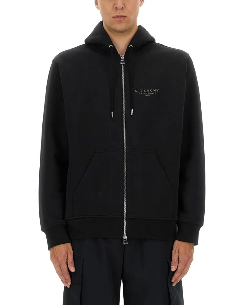 Givenchy Zipper Hoodie Black