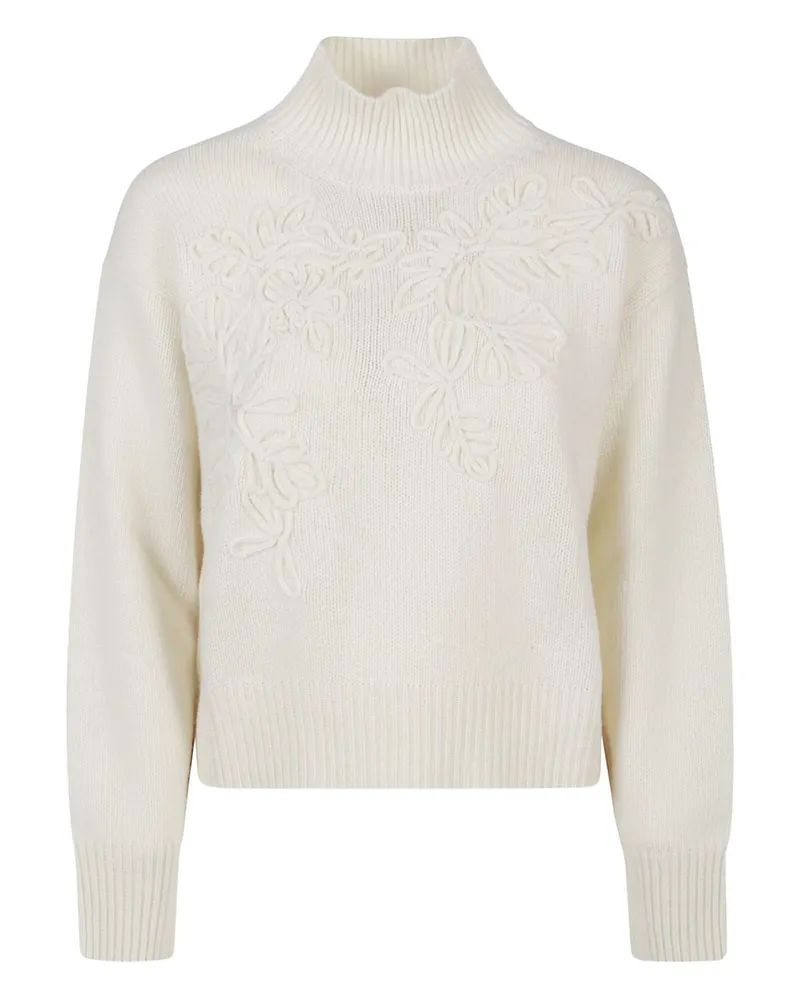 Ermanno Scervino High Neck -Pullover Beige