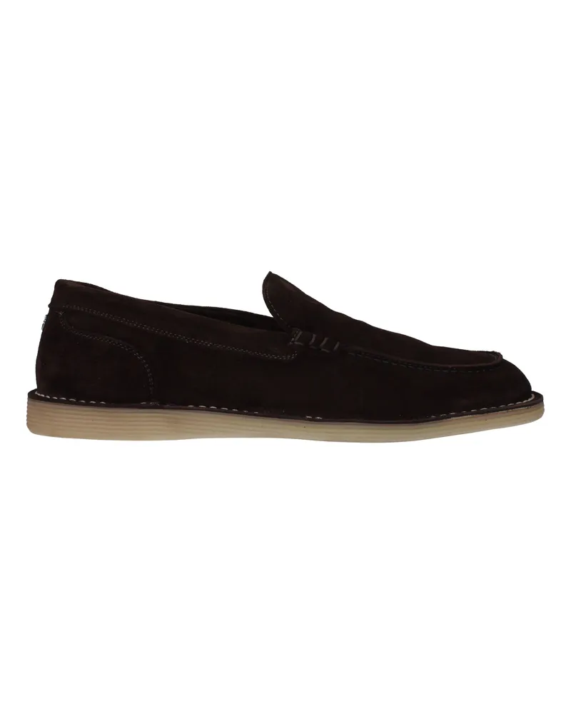 Dolce & Gabbana Slip On New Florio Ideal Uomo Wildleder Braun/Ebenholz -