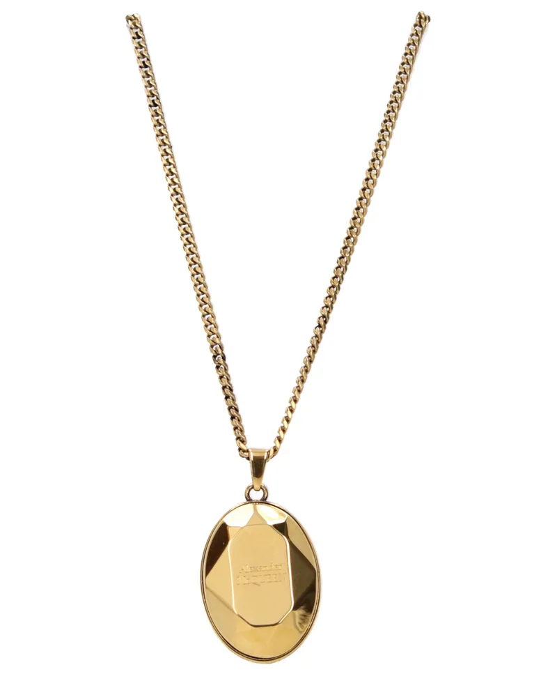 Alexander McQueen Damens Halskette Goldmetall -