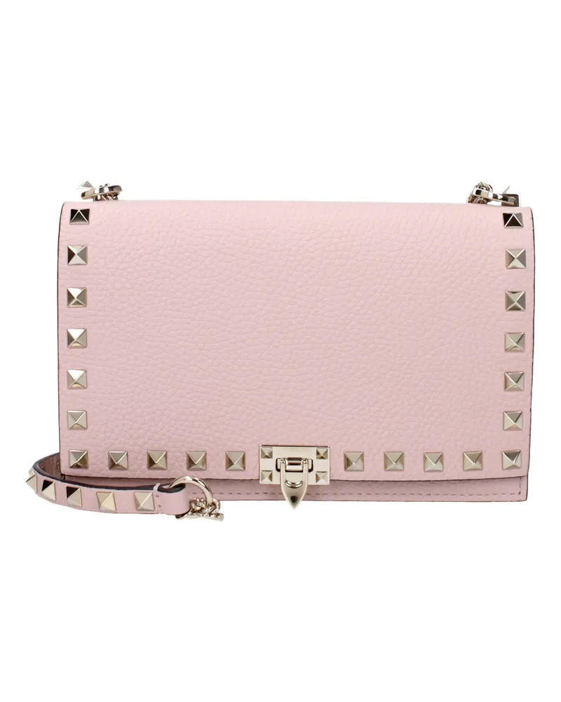 Valentino Garavani Damens Umhängetaschen Rosa/Quarzleder -