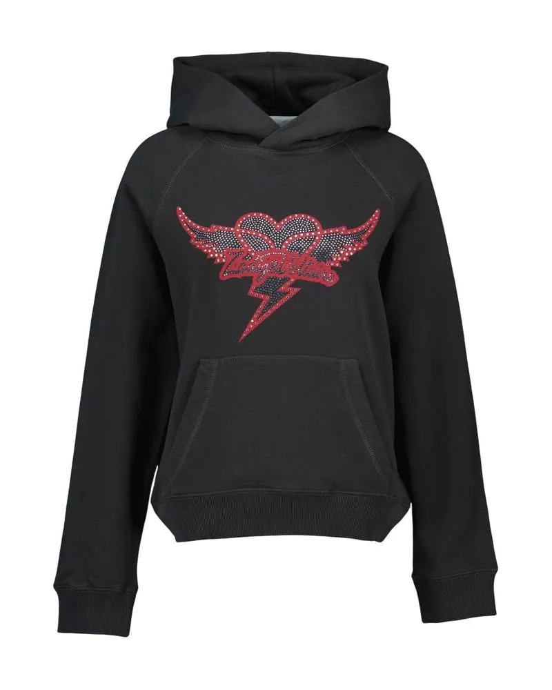 Zadig & Voltaire Georgy Hoodie  Baumwolle Schwarz Black