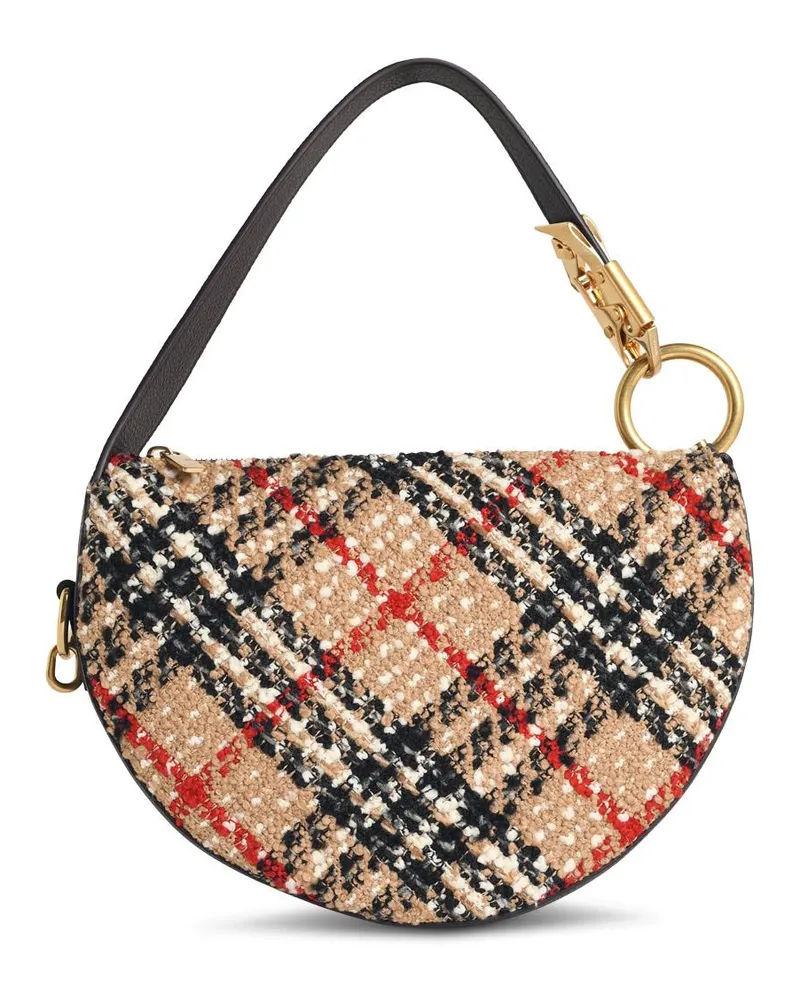 Burberry Tasche „Knight Arc“ aus beigem Sabbia-Stoff Beige