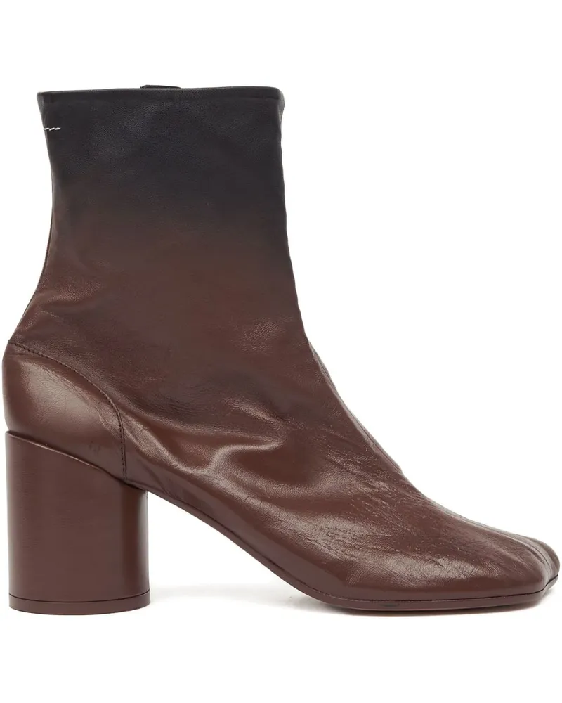 Maison Margiela Leder -Knöchelstiefel Brown