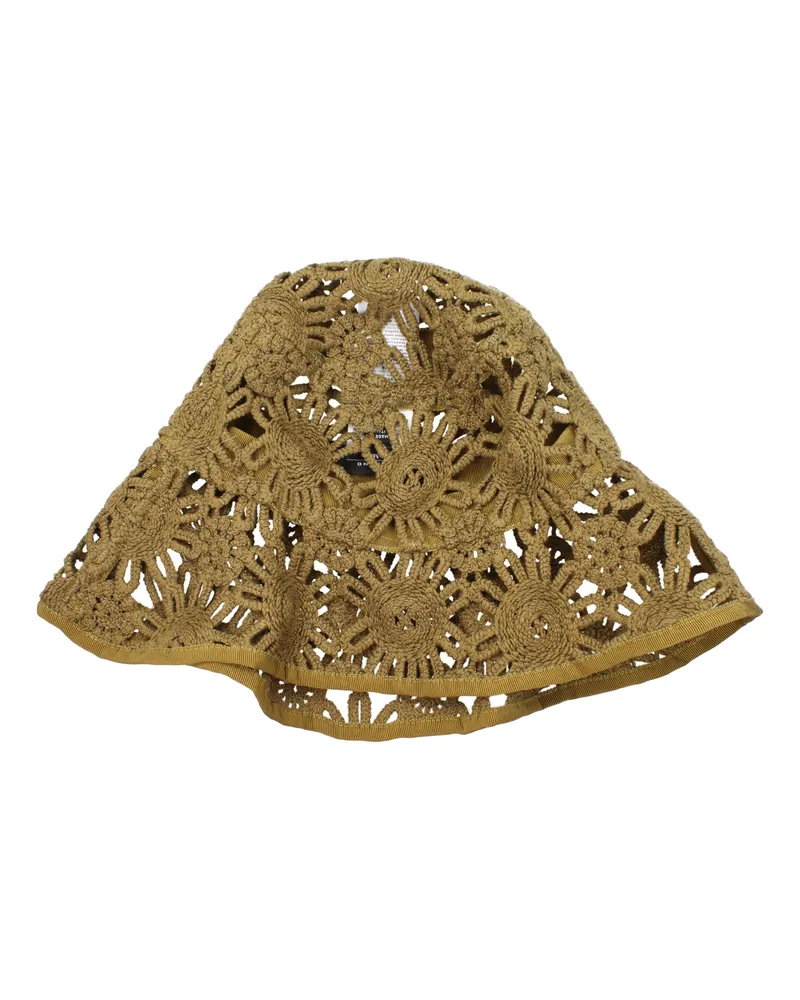 Max Mara Damens Hüte Polyester Grün/Khaki -